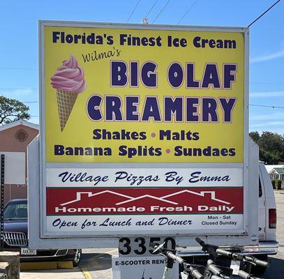 Wilma's Big Olaf Creamery