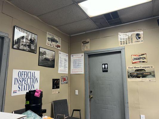 Our office waiting area is well air conditioned and heated. We keep our restroom super clean.