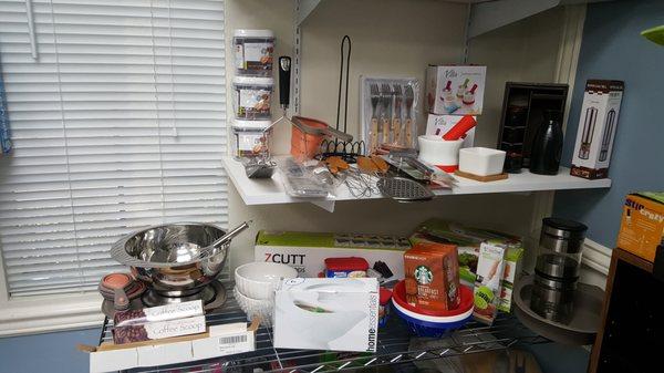 Housewares at a fraction of the cost in dept stores.