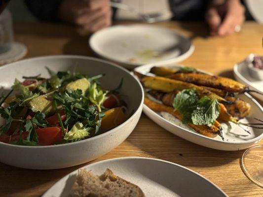 Carrots and tomato salad