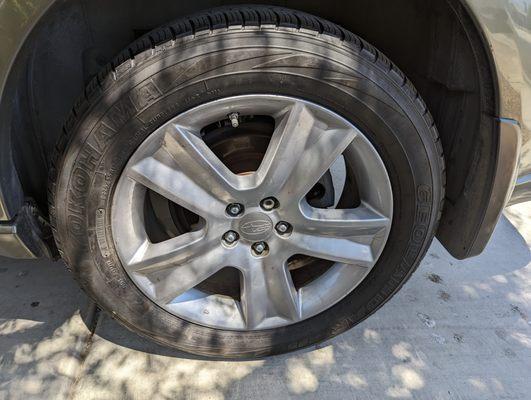 The like new tire from Keylors.