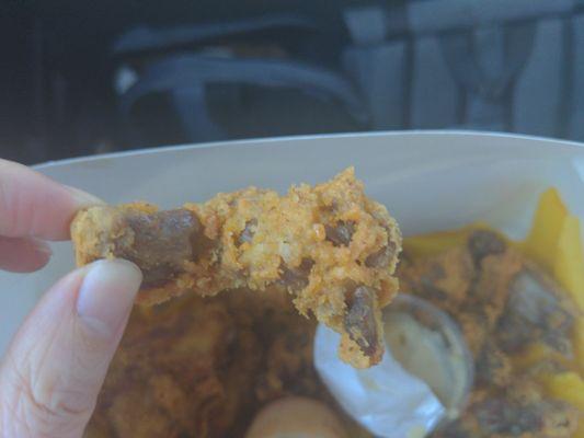 Fried delicious fresh GIZZARDS!