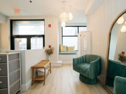 Welcome to our waiting room, where you will be greeted by one of our compassionate team members.