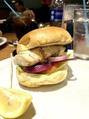 For Airport Food, This Mahi Mahi Sandwich On Potato Bread, Hit The Spot