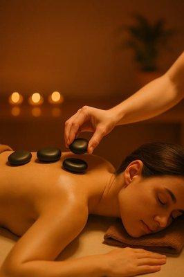 Hot stone massage