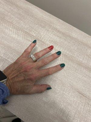 Christmas dip powder