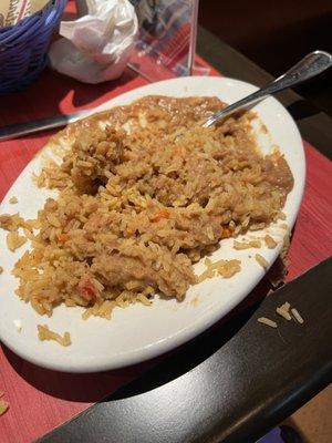 Beans and rice! Tasted fantastic