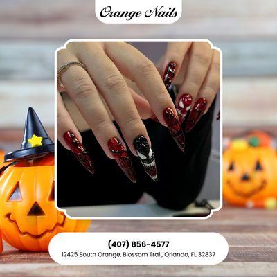 Orange Nails