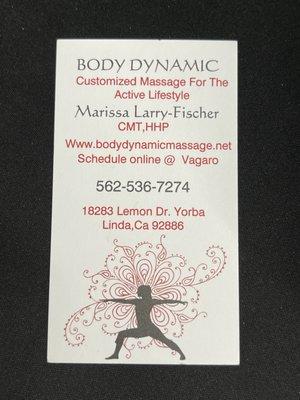 Latest business card (2022)