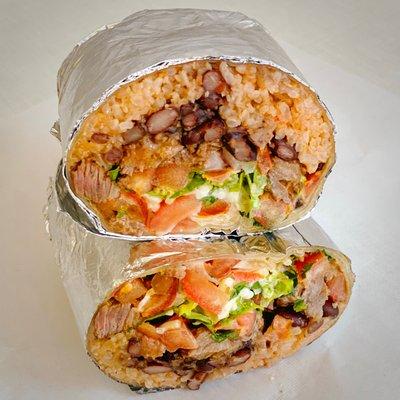Steak burrito