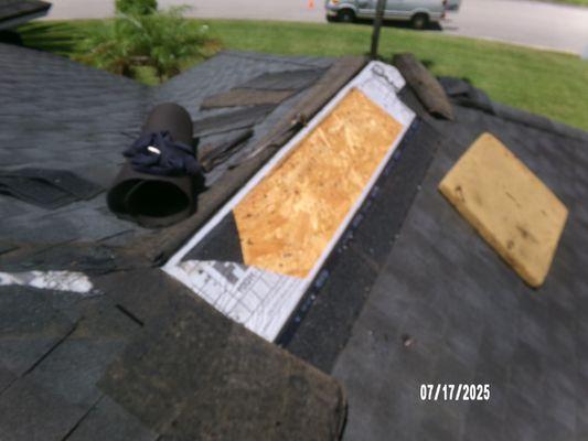 Roof leak repair