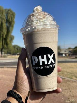 Horchata frap w: espresso