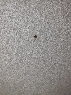 Hole in ceiling