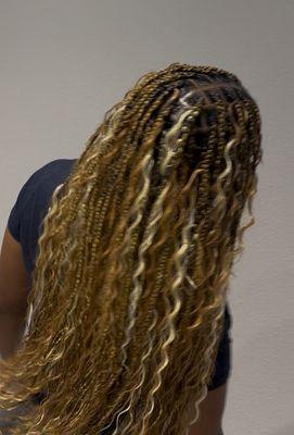 Medium boho knotless