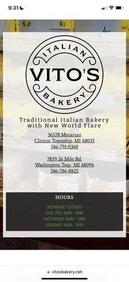 Vito's Bakery