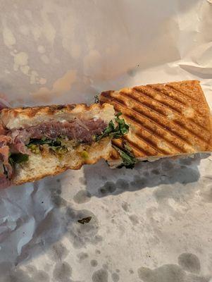 The goat on focaccia