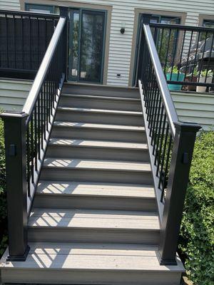 Back deck staircase