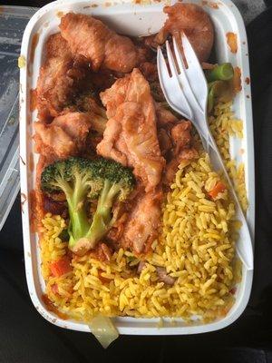 Fake asss chicken and broccoli