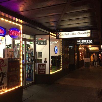 So what if it looks a little sketchy on the outside? It's clean and well-stocked inside. Thank you grocery lady.