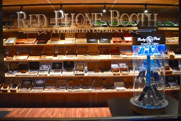Humidor with over 100 cigars. High quality fresh air & filtration make for an enjoyable experience for all except the very most sensitive.