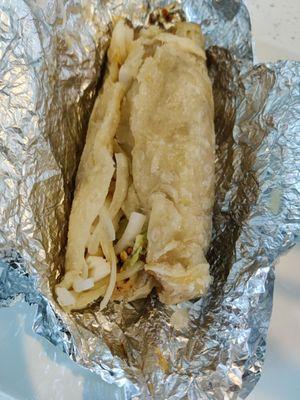 Chicken wrap, parhata done right