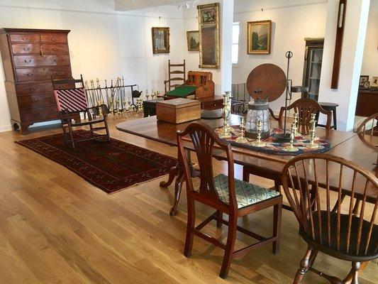 Shop interior. Period furniture and accessories.