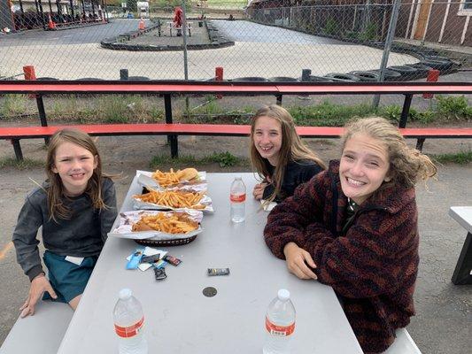 Burgers and go carts. What's not to love?!