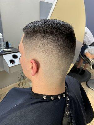 High fade haircut