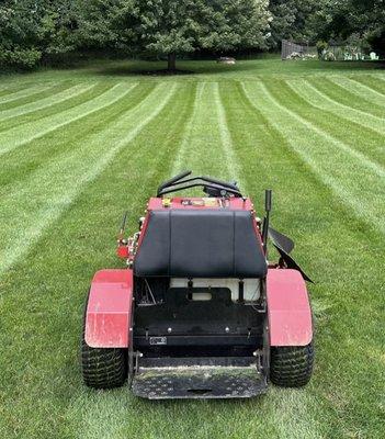 Recurring lawn mowing. puregreenservices.com