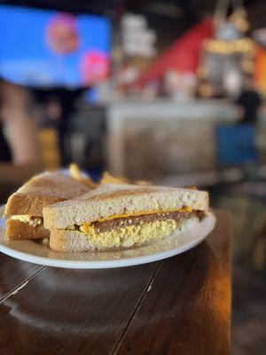 Vegan breakfast sandwich