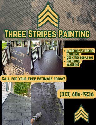 Three Stripes Painting