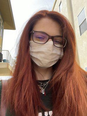 Me right after I got my color refreshed by Angie