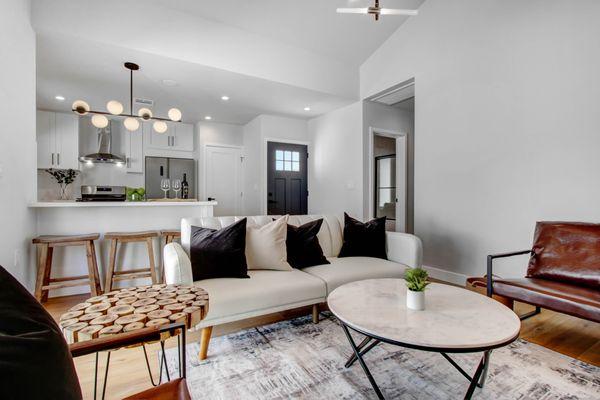 Kitchen Remodel and living room Remodel in Los Angels, CA by Priority Remodeling.
general contractors, bathroom remodel contractor.