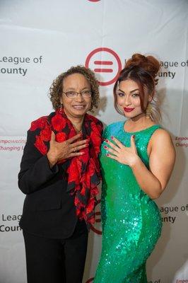 Hair and Makeup done by students at ASBU. Dress:: Marco Hall