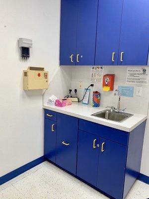 Part of the exam room.