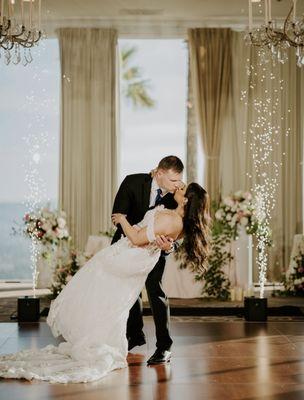 Sparklers that were a part of the dj service.