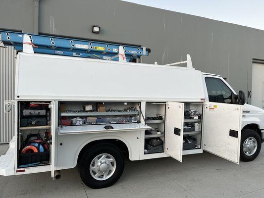 Always prepared with tools and materials