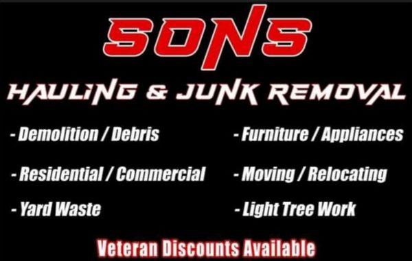 SONS Hauling And Junk Removal