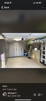 This is the finished garage transformation