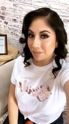 Hair by Sussie Makeup by Renee This was for bridal shower