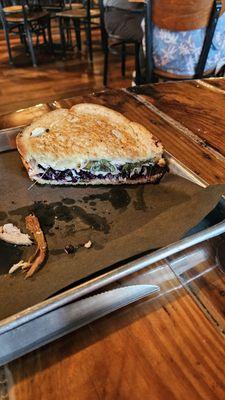 Blueberry basil turkey sandwich