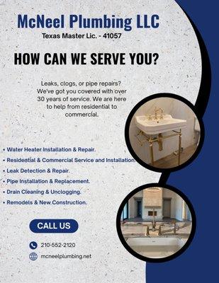 How can we serve you?