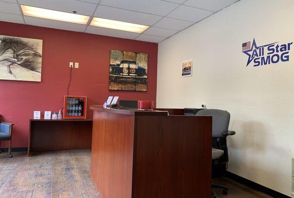 Front office, waiting area