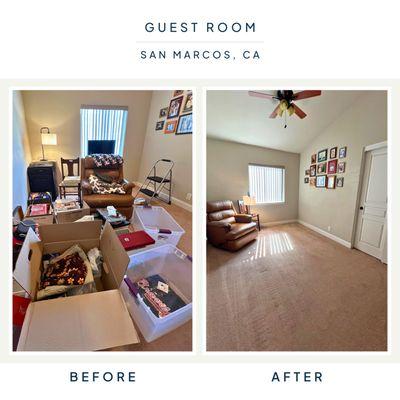 Guest Room unpacking in San Marcos