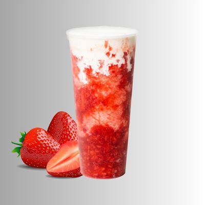 Strawberry Tea Slush with Crema(芝芝莓莓)(700ml)