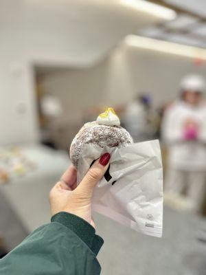 Yuzu champagne donut