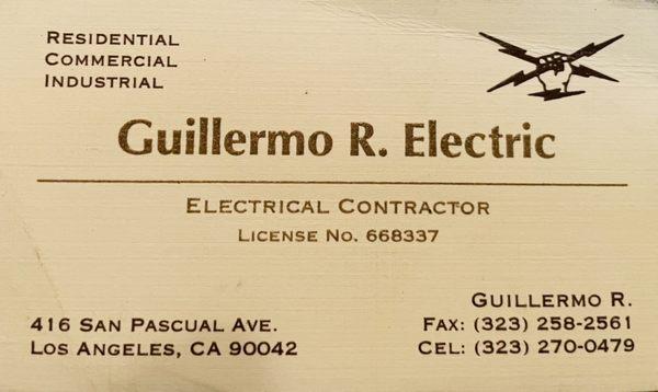 Guillermo R Electric