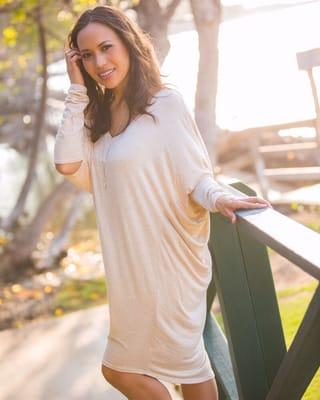 Oatmeal Long Sleeve Dress $36