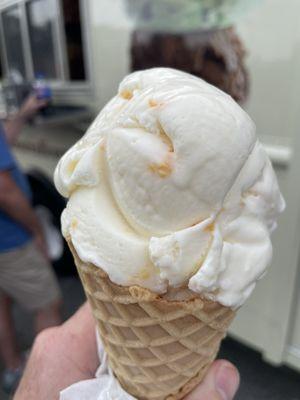 Peach Ice cream (Johnson's Real Ice Cream)
