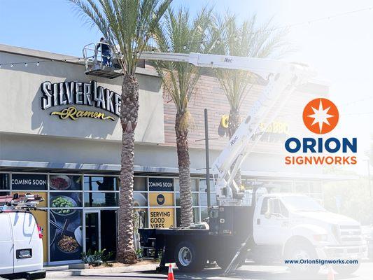 Exterior Sign Installation